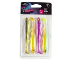 FOX Rage Gumowa przynęta Slick Shad 9cm Mieszane kolory UV Opakowanie 5 szt