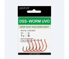 BKK Haczyk DSS-WORM UVO Rozmiar 1/0 5szt