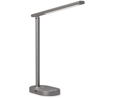 Connect IT SHINE szary / Lampa stołowa LED / 400 lm / 3 temperatury barwowe 