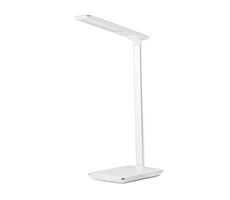 Lampa stołowa LED Huslog z ładowarką bezprzewodową biała / 2700-6500 K / USB / 3 barwy światła