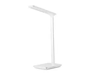 Lampa stołowa LED Huslog z ładowarką bezprzewodową biała / 2700-6500 K / USB / 3 barwy światła