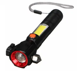 SIXTOL LAMPA SAMOCHODOWA SAFETY / Lampa samochodowa z magnesem / 300 lm / COB LED / USB 