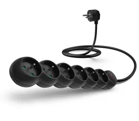 Connect IT CES-1015-BK Przedłużacz 230V czarny / 5m / 6 gniazd / przełącznik 