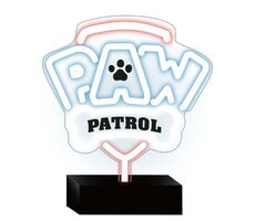 Psi patrol Dekoracyjny neon LED na stojaku - Logo / zasilacz USB 1,5m / 20-30lm