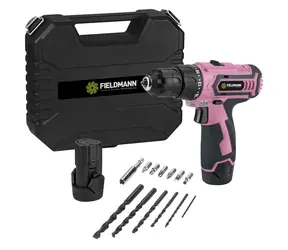 Fieldmann FDV 10253-A / Wiertarko-wkrętarka akumulatorowa / 12 V / 1300 mAh / 1350 obr./min. / 25 Nm / 10 mm