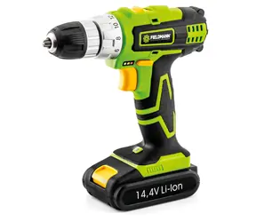 Fieldmann FDV 10301-A / Wiertarko-wkrętarka akumulatorowa / Li- ION / 14,4 V / 1500 mAh / 2 prędkości / 30 Nm