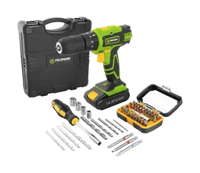 Fieldmann FDV 10352-55AR / Wiertarko-wkrętarka akumulatorowa / Li- ION / 14,4 V / 2000 mAh / 35 Nm / 13 mm