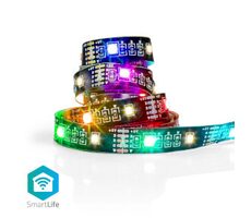 Taśma LED Nedis SmartLife / Bluetooth / RGB / Ciepła biel / SMD / 2,00 m / IP20 / 2700 K / 380 lm / Android i iOS
