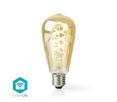 Żarówka LED Nedis SmartLife / Wi-Fi / E27 / 360 lm / 4,9 W / Szkło / Android i iOS