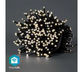 Nedis Christmas Lights SmartLife / String / Wi-Fi / Ciepła biel / 400 diod LED / 20,0 m / Android i iOS