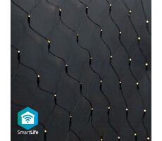Nedis Christmas Lights SmartLife / Sieć / Wi-Fi / Ciepła biel / 280 diod LED / 3,00 m / 3 x 2 m / Android i iOS