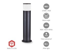 Nedis Smartlife Outdoor Light / 360 lm / Zigbee 3.0 / 10 + 4 W / RGB / Ciepła biel / 2700 K / Aluminium / Android i iOS