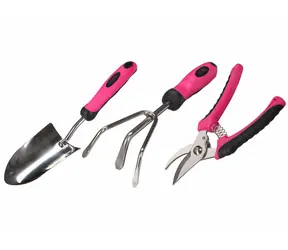 SIXTOL GARDEN PINK 3 / Zestaw narzędzi ogrodowych 