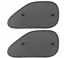 SIXTOL CAR SUNSHADE SET 9 / Osłona przeciwsłoneczna z przyssawką na boczną szybę samochodu / 65 x 38 cm / 2 szt.