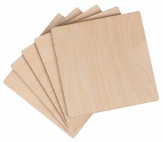 SIXTOL Creative ZESTAW DREWNA 5 / Talerze drewniane / 10 x 10 cm 