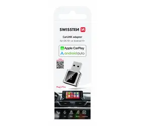 Adapter Swissten CarLink (Apple CARPLAY/ANDROID AUTO) / Bluetooth / USB-A/C