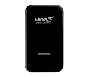 CarlinKit U2W PLUS czarny / bezprzewodowy adapter samochodowy / CarPlay / Android Auto / Bluetooth / Wi-Fi / Plug & Play