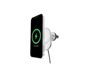 Uchwyt magnetyczny Belkin BOOST CHARGE Qi2 z ładowaniem samochodowym, szary / 15W
