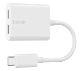 Adapter Belkin USB-C biały / 2x USB-C / 60W