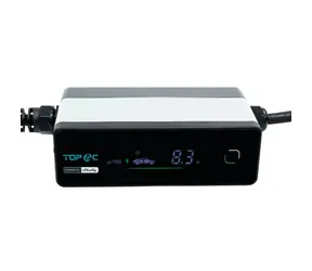TopAC powered by Shelly 11kW EVE01-11R / przenośna ładowarka do samochodów elektrycznych / 11 kW / Wi-Fi / Bluetooth / IP65 / 4,7 m