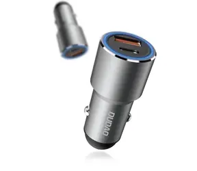 Ładowarka samochodowa Dudao R4PQ / USB-C / QC 3.0 / 22,5 W / szara