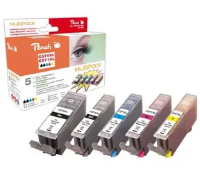 Alternatywne tonery Peach Canon PGI-570XL i CLI-571XL / Canon Pixma MG 7750 Series / opakowanie zbiorcze
