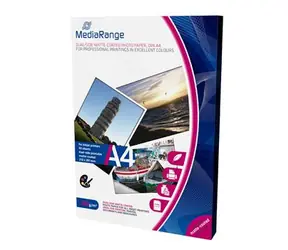 Papier fotograficzny matowy MediaRange A4 dwustronny 50 arkuszy 250g/tusz