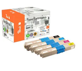 Peach Regenerowany alternatywny toner OKI C332XL MultiPack / do C332 / 1x3500 i 3x3000 stron