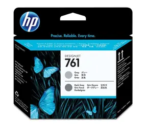 Oryginalna głowica drukująca HP 761 (CH647A) w kolorze szarym i ciemnoszarym / do HP DesignJet T7100 i T7200