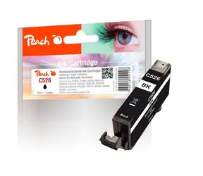 Peach CLI-526B alternatywny wkład czarny / Pixma iP4850 / 1x9 ml