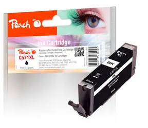 Peach CLI-571XL czarny / alternatywny wkład / do MG5750 / 11 ml
