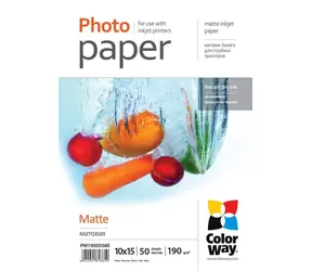 Papier fotograficzny Colorway 10x15 (matowy) - 190g/m2 50 szt.
