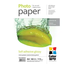 Papier fotograficzny samoprzylepny Colorway A4 (błyszczący) - 115g/m2 50 szt.