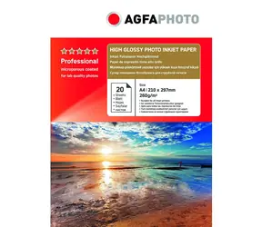 AGFAPHOTO Profesjonalny Papier fotograficzny Wysoki połysk 260 g A4 20 szt. / Papier fotograficzny / błyszczący