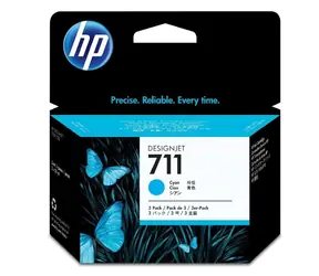Oryginalny wkład HP CZ134A 711 niebieski, 3 sztuki / DesignJet T120 T520