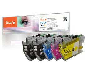 Peach LC-421XL alternatywna kaseta MultiPack PLUS / do Brother DCPJ 1050 DW i DCPJ 1140 DW / 5x 500 stron