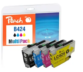 Peach LC-424VALP alternatywna kaseta MultiPack / do Brother DCPJ 1200 W i CPJ 1200 DW / 4X 750 stron