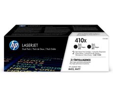 Oryginalny toner HP 410X, podwójny pakiet czarny / do drukarek HP LaserJet Pro M377 i M452 i M477 / 6500 stron