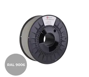 Filament PLA C-tech Premium Line w kolorze białym aluminiowym | RAL9006 | 1,75 mm | 1kg