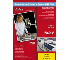 folex BG-72 clear A4 / Folia clear 125 mic / laser / opakowanie 50 szt.