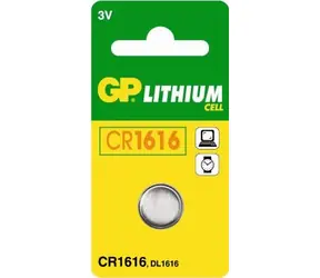 GP CR1616, bateria litowo-gumowa kompatybilna z CR1616