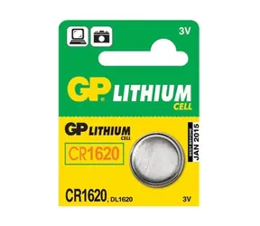 GP CR1620, bateria litowo-gumowa kompatybilna z CR1620