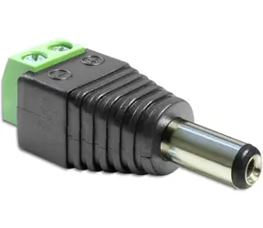 Adapter DeLock DC 2,1 x 5,5 mm męski > listwa zaciskowa 2 piny