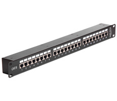 DeLock 19-calowy panel krosowy ze złączem, 24 Port kat.6