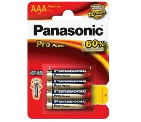 Panasonic - Bateria alkaliczna Pro Power AAA 4 sztuki / mikroołówek 