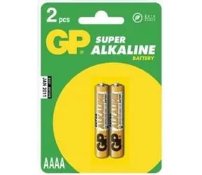 Baterie alkaliczne GP AAAA / 1,5 V / (LR8D425) / opakowanie 2 szt. / luzem