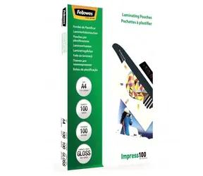 Fellowes A4 100 mic / Folia do laminowania / 100 szt. / błyszczący