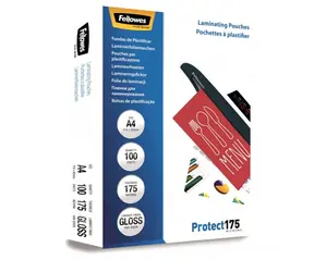 Fellowes A4 175 mic / Folia do laminowania / 100 szt. / błyszczący