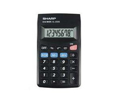 Sharp EL-233SBBK / kalkulator kieszonkowy / ośmiocyfrowy