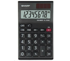 Kalkulator Sharp EL310ANWH czarno-biały / biurkowy / ośmiocyfrowy
